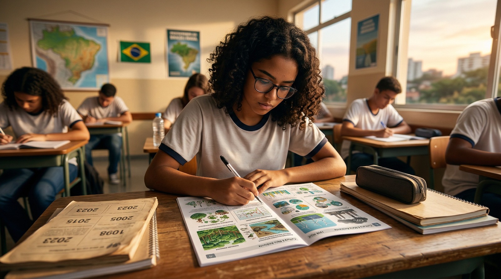 Enem: interpretação de texto e impactos socioambientais são os únicos temas presentes em todas as edições desde 1998