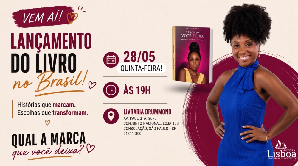 Jackeline Camillo lança “A marca que você deixa”: uma jornada visceral sobre memórias, cicatrizes e a coragem da autodescoberta